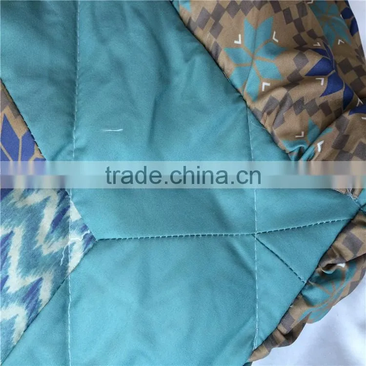 100 polyester microfiber bedding set,patchwork quilt flower pattern with low price