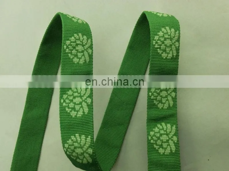 2.5cm jacquard polyster tubular webbing