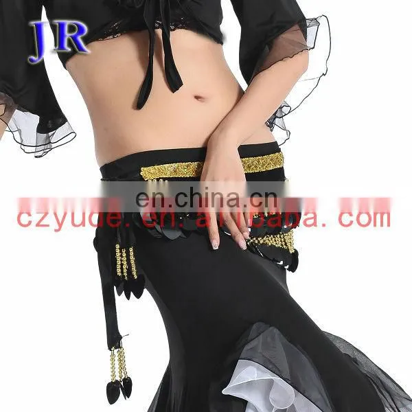 Indian big sequins tassel Belly dance beaded belt for competition Y-2024#