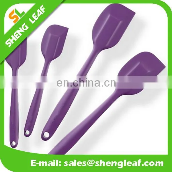 purple personalized silicone kicthenware eco-friendly food grade scoops