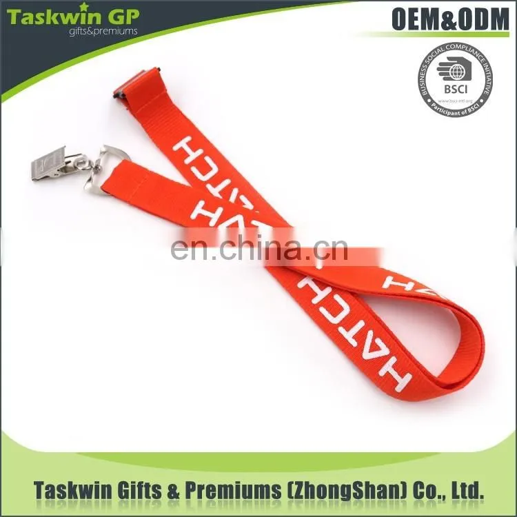 Custom polyester neck printed logo lanyard, high quality lanyard using for ID card