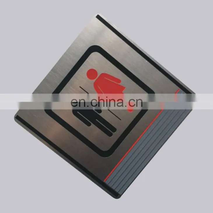 Stainless Steel High Quality Toilet Nameplate Door Name Plates