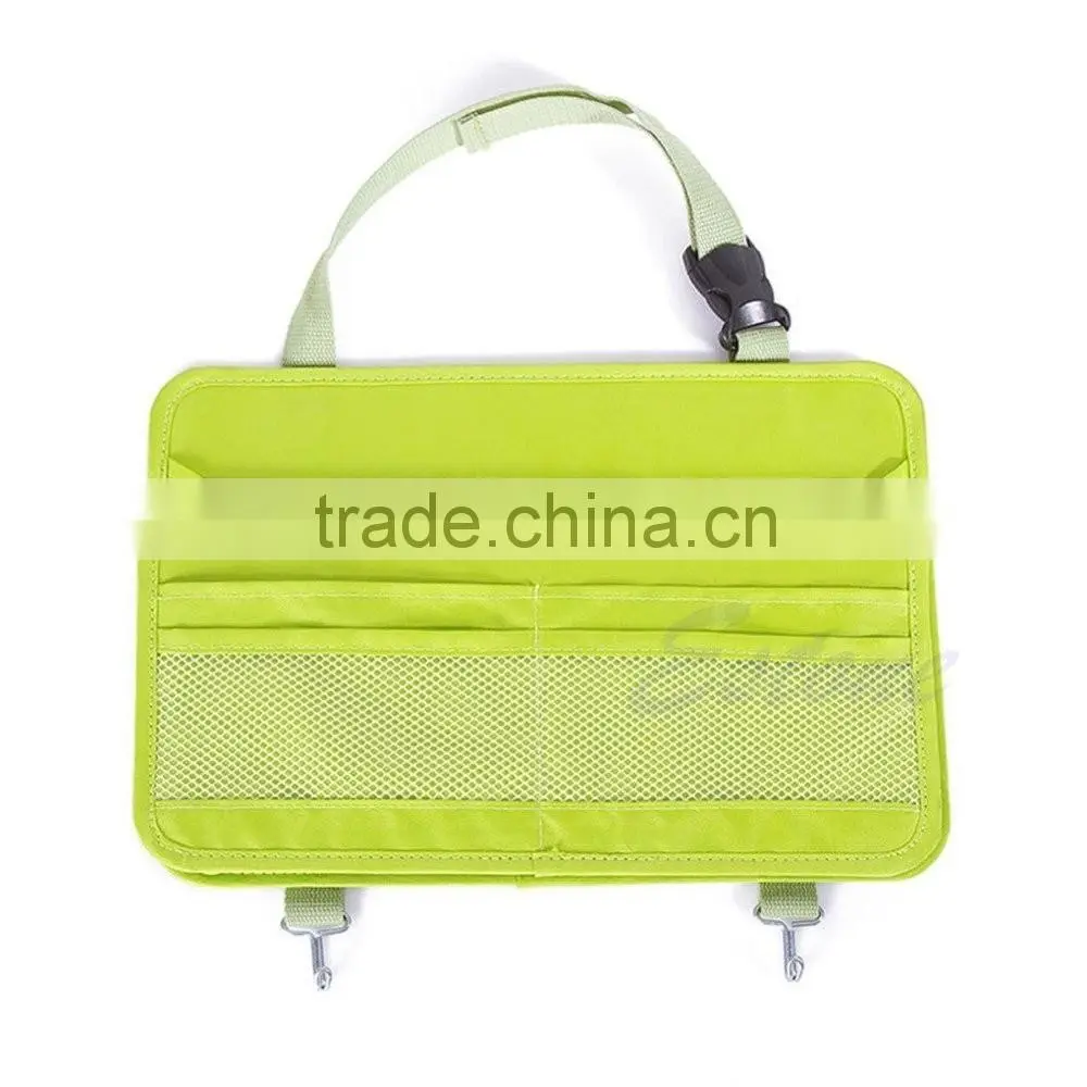 Green Car Seat Back Multifunction Travel Pocket Storage Bag Hanger Holder Organizer