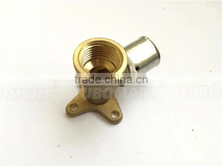 Factory price press pipe union 16mm wall mounted female elbow With SGS Certification