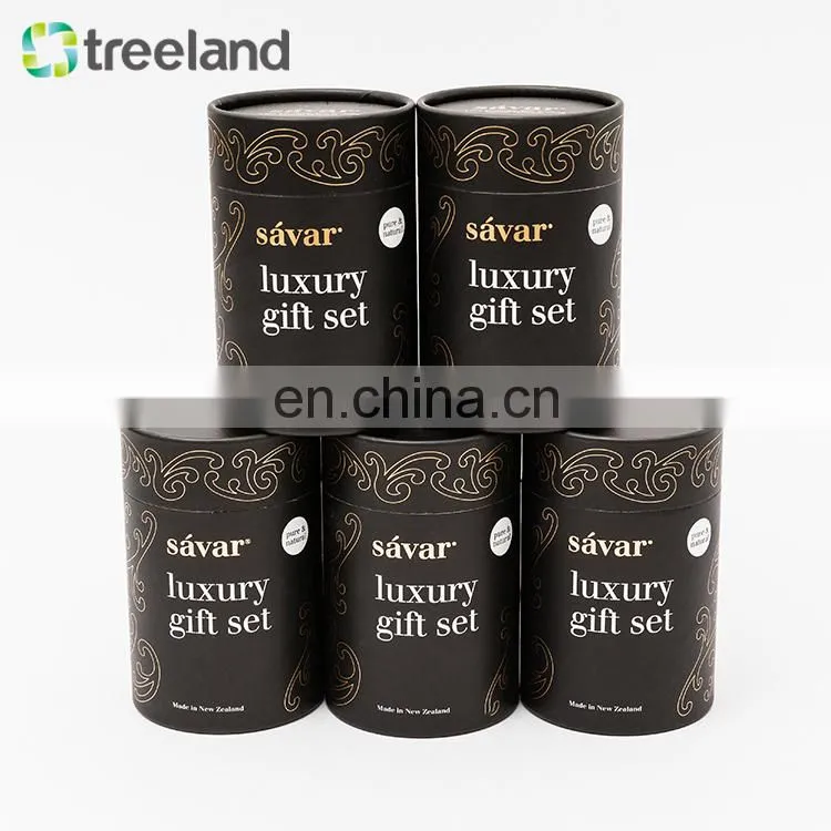 Custom Design Cylinder Paper Cardboard Luxury Perfume Bottle Paper Tube Packaging