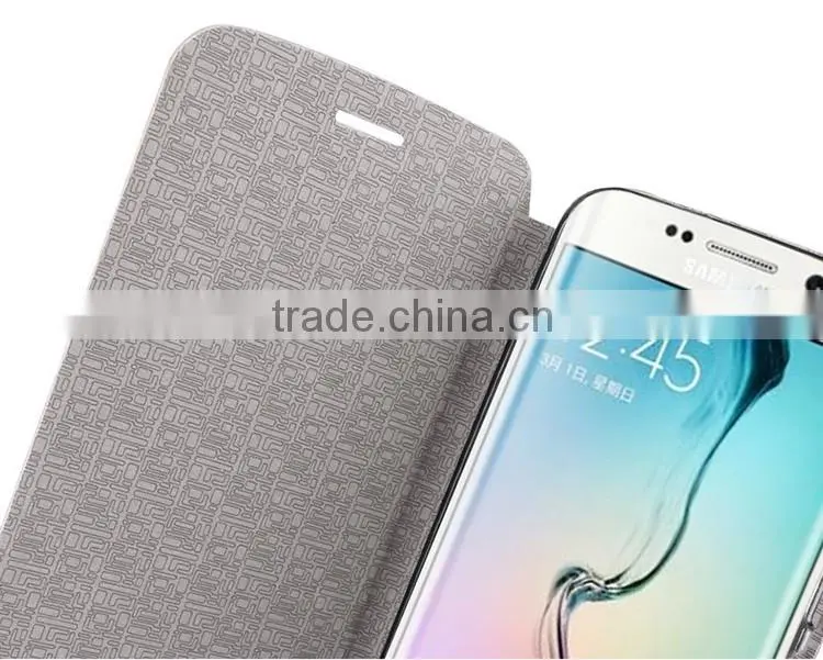 MOFi PU Leather Smart Mobile Phone Flip Cover Cases for Samsung Galaxy S6 Edge , Samsung G9250