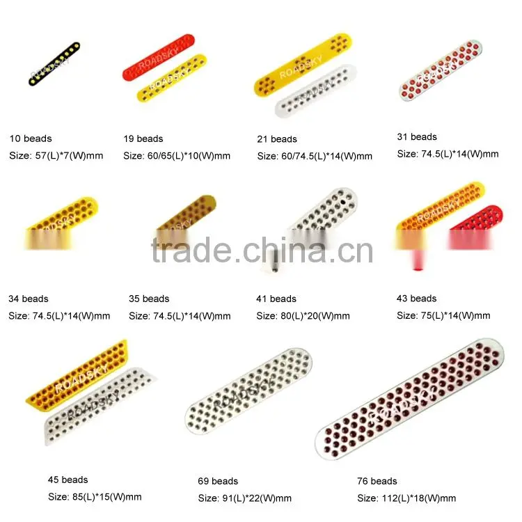 Highway Trapezoidal Prismatic Plastic Bead Reflectors