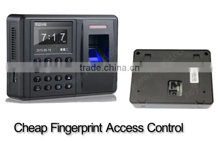 HSY-F802 Fingerprint access control recording of working hours tcp/ip rfid card time and attendance with control door opening