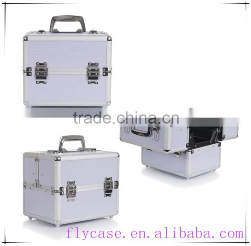 customized travel aluminum frist aid kit tool box with 2 locks