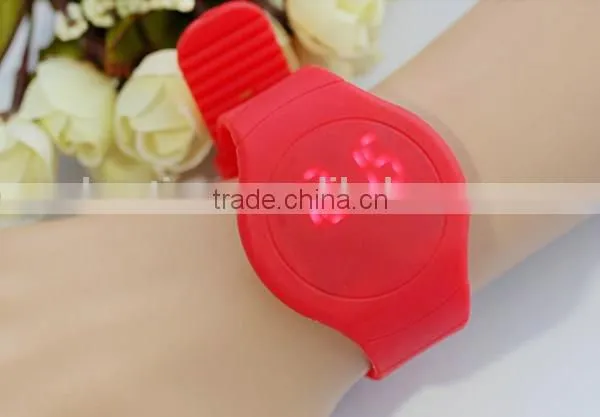 hot sale customize led touch screen silicon digital watch