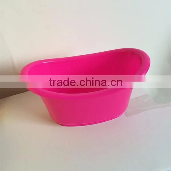 PP plastic cosmetic products storage mini bathtub container,plastic mini bathtub shape storage container