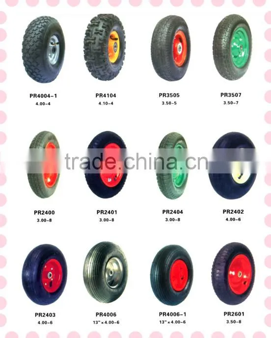 large plastic rim wheels for wheelbarrow 3.00-8