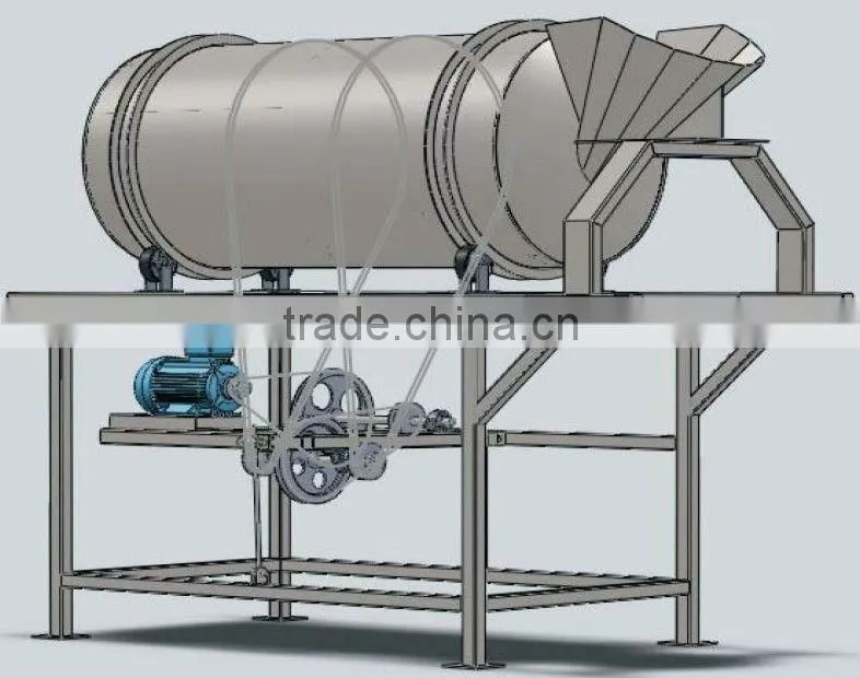 ORGANIC FERTILIZERS Rotary Drum Granulator / Revolving Drum Cold Granulate Machine / Drum Granulation Equipment