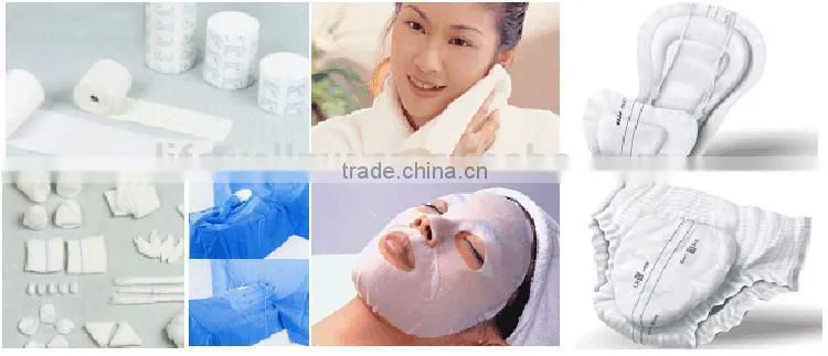 pure natural cotton spunlace nonwoven fabric