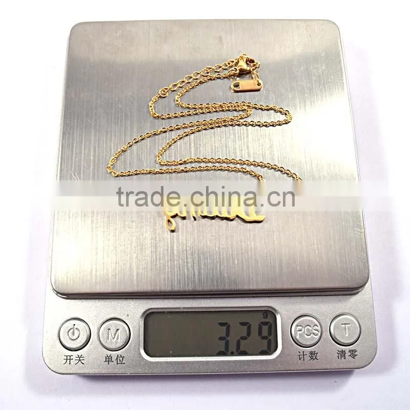 Jewellery Pendant Necklaces Letter Of The Alphabet Gold Jewelry Necklace