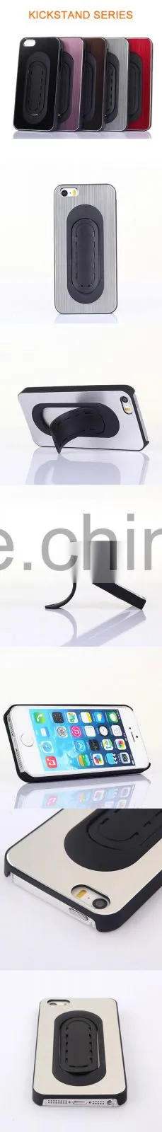 PC+ABS Kickstand custom metal for iphone5/5s