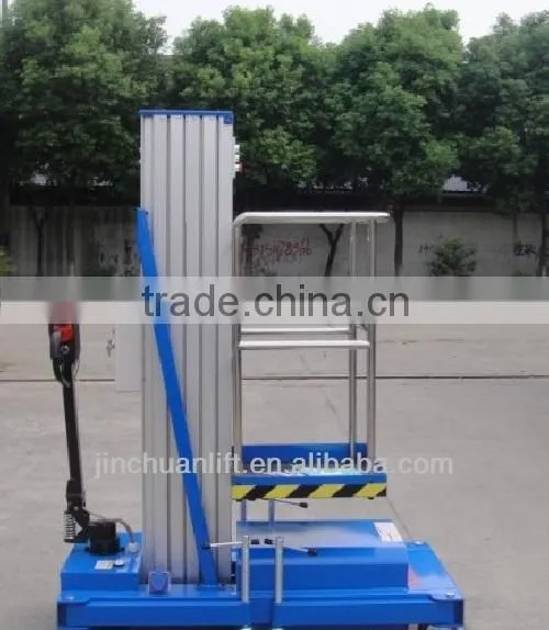 Movable single post lifter
