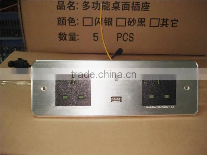 Aluminum Alloy Data Desk Outlet On Conference Table