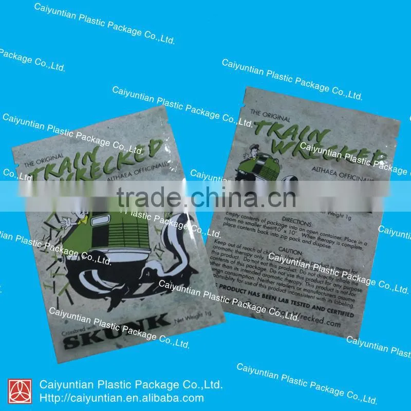 2g Born Wild packing zipper bag for potpourri