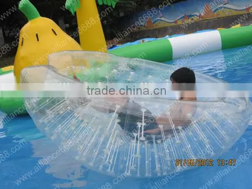 popular inflatable banana boat aqua toys in swimming pool