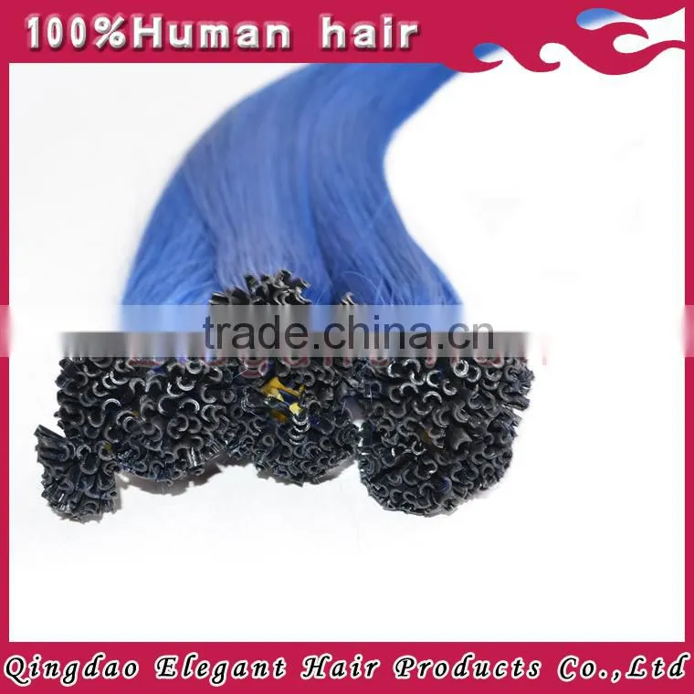 Top quality 100% 7A full cuticle remy hair extension indian hair keratin