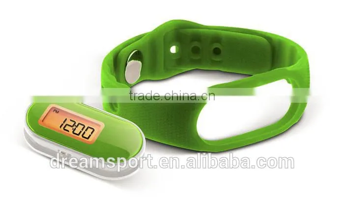 Mini Pedometer Bracelet Wristband Step Counter with Silcone Band DP-888