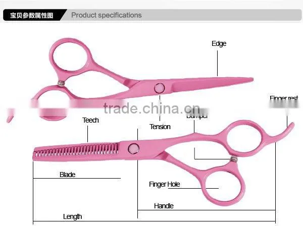 R10 Pink/Teflon Coating barber scissors/peluqueria