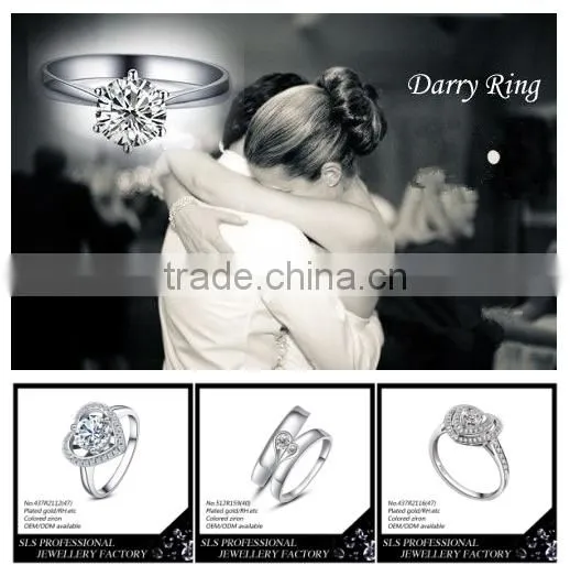 2015 couple rings for romantic Valentines' day gift forever meaningful wedding ring silver