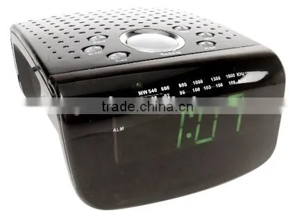 Tetragon Green LED Digital AM FM Alarm Clock Radio