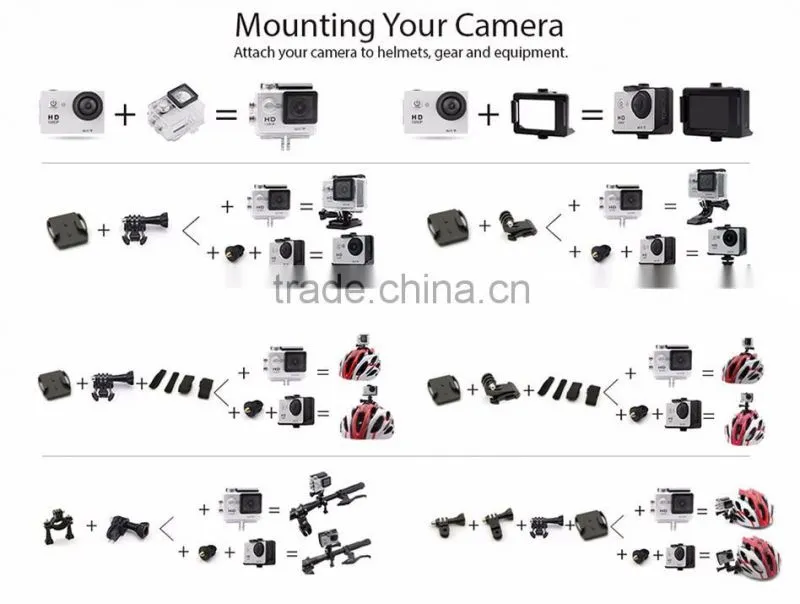 Gift Promotional Wifi 4K Video Sports Camera Brand New Wifi 4K Sports Camera