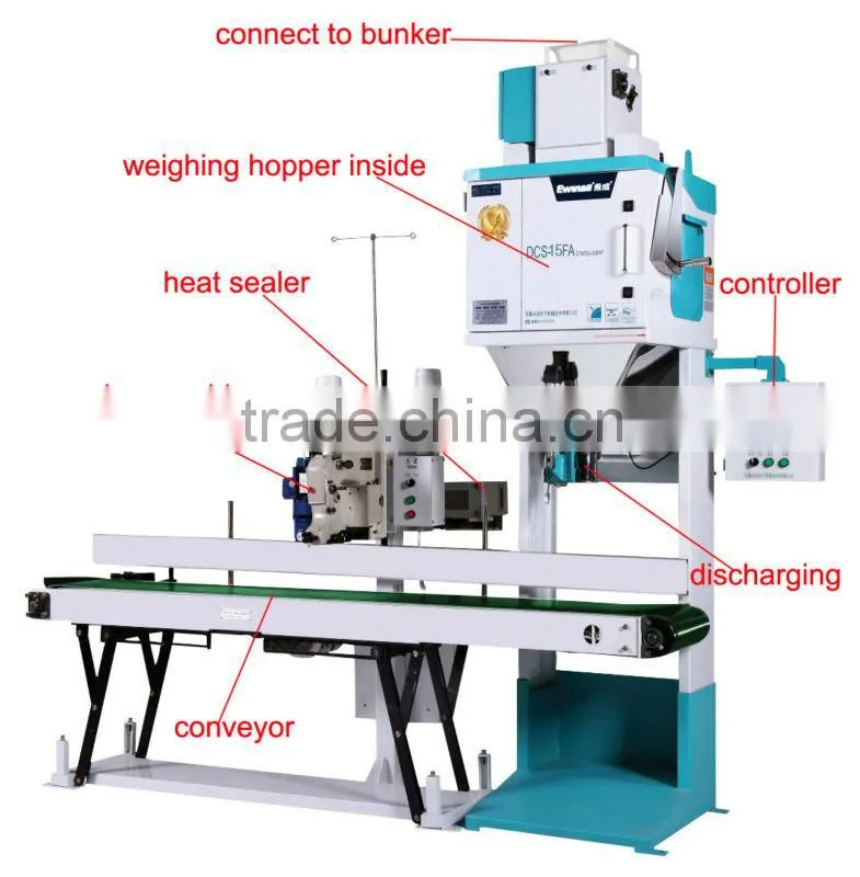 Computers control rice packaging machine high quality