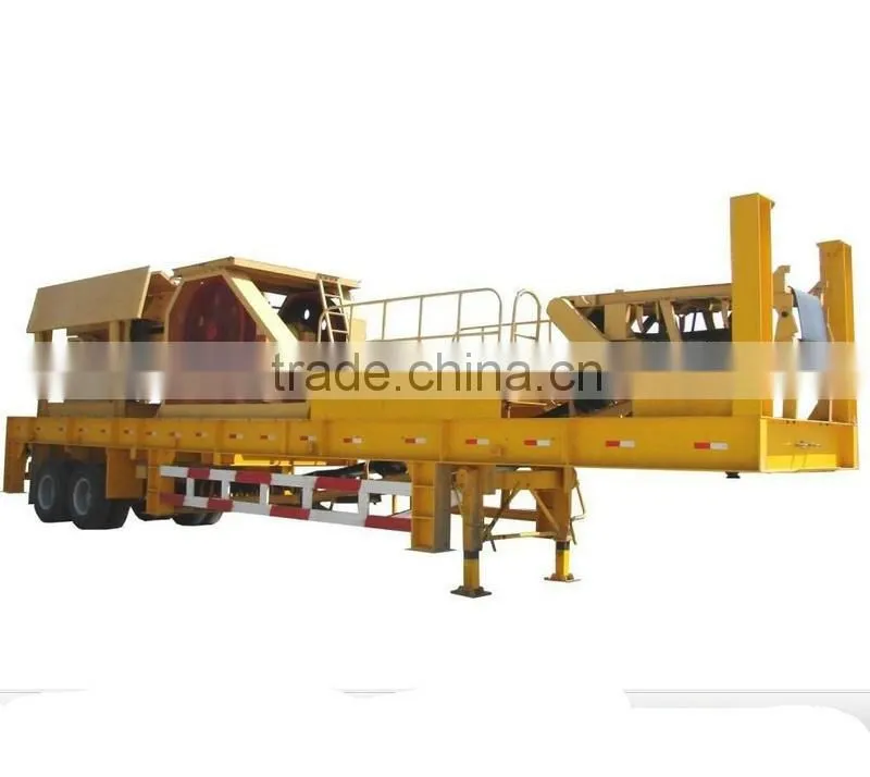 Latest technology mobile aggregates crushing plant for sale