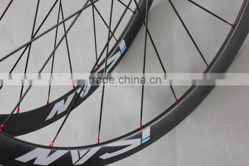 Super light carbon bicycle wheel clincher bike wheelset