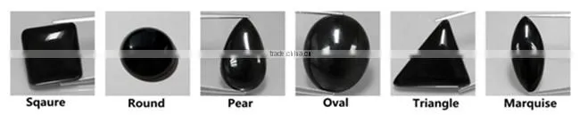 Chinese Wholesale Black Onyx Semi Precious Gemstones Beads
