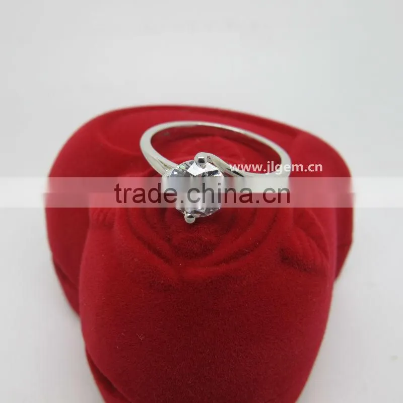 True Love Diamond Brilliant AAA CZ 925 Silver Wedding Ring