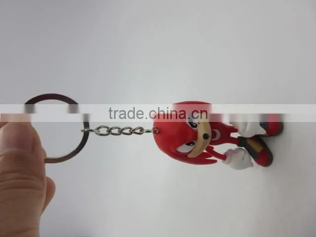 Hot plastic cartoon figurine keychain
