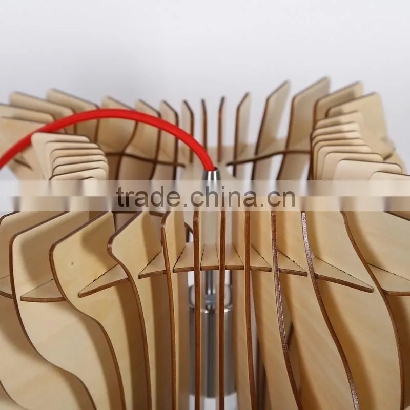 LED pendant Light JK-8005B-28 Wood pendant lamp for hotel restaurant projects decoration