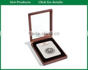 stock red,blue,black,green flocking velvet badge,medal,coin box wholesale
