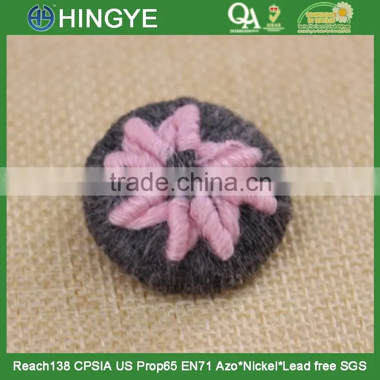 wholesale cotton thread covered button for coat 15780