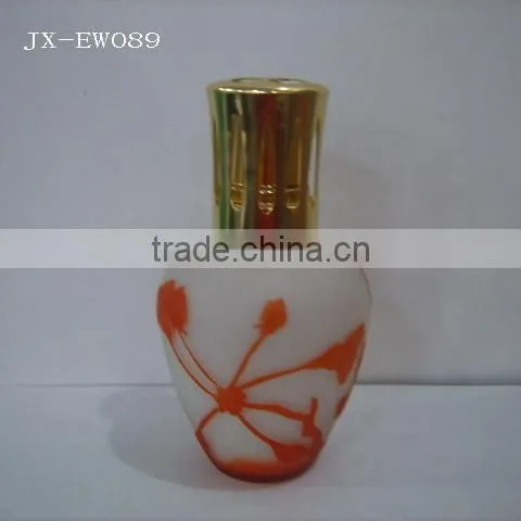 Fragrance lamp with metal cap