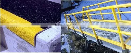 Anti-creep FRP stair nosing