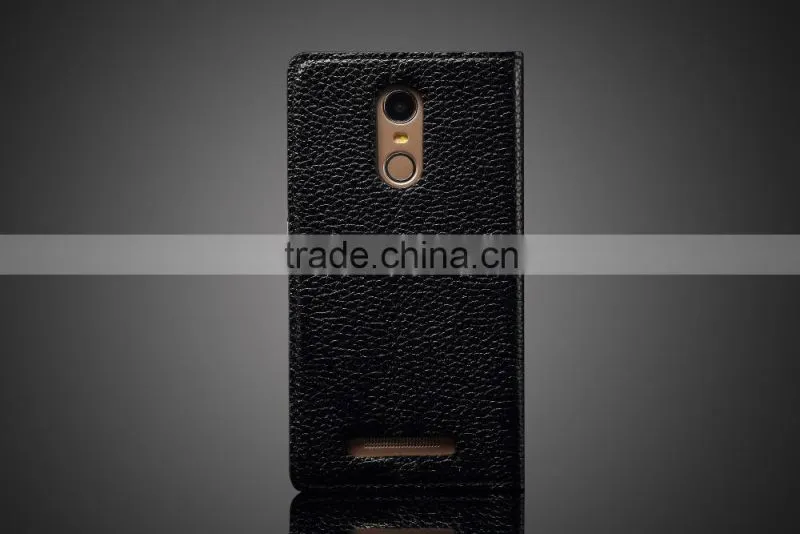 KDS Simple Version Genuine Leather Flip Case for Xiaomi Redmi Note 3 MT-5203