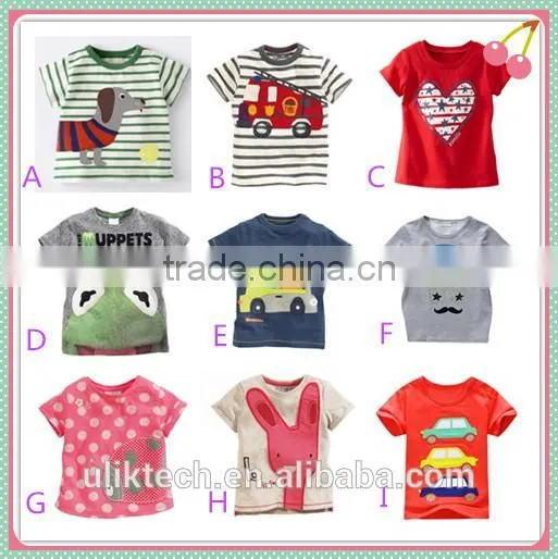 new stylish soft fabric boys t shirt Silly frog applique