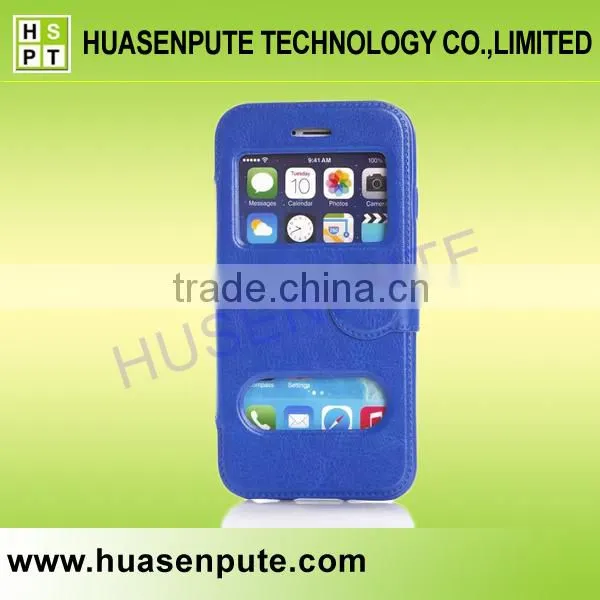 View Flip Case Leather Cover & Screen Guard For Apple iPhone 6 with Magnet Closure