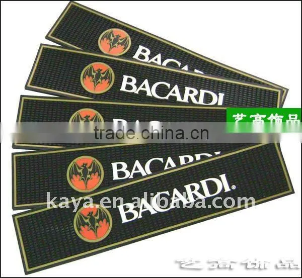 Promotional rubber bar counter pad