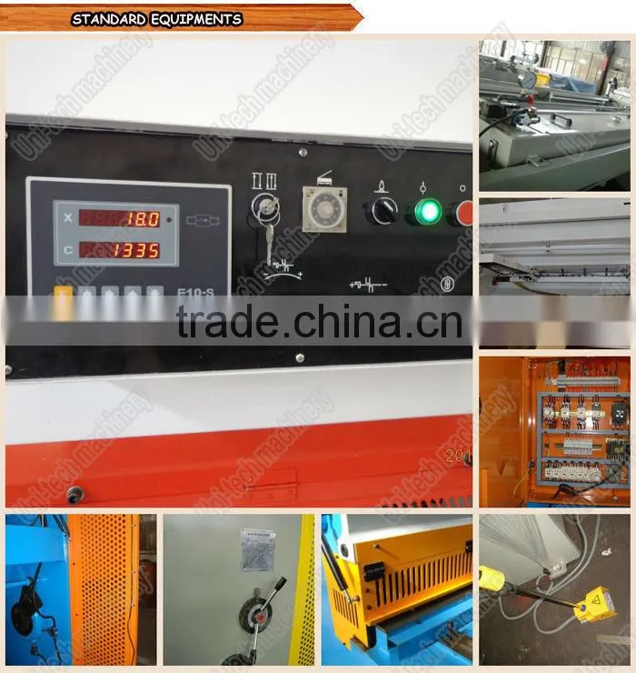 cnc control for high speed and high safety hydraulic shearing machine