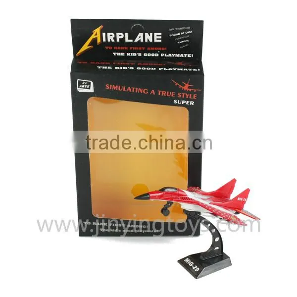 Free wheel die cast toy plane with light&music EN71