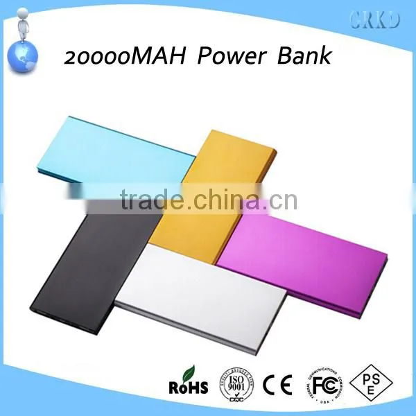 Fashionable aluminium alloy 8000mah power bank