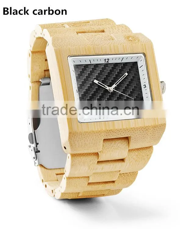 Natural Sandal Wood Made Watch Carbon