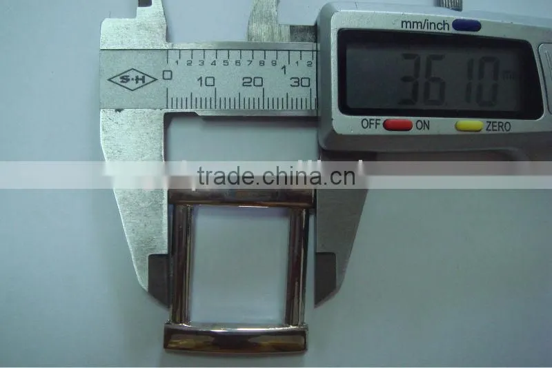 metal shiny adjustable decorative belt buckle